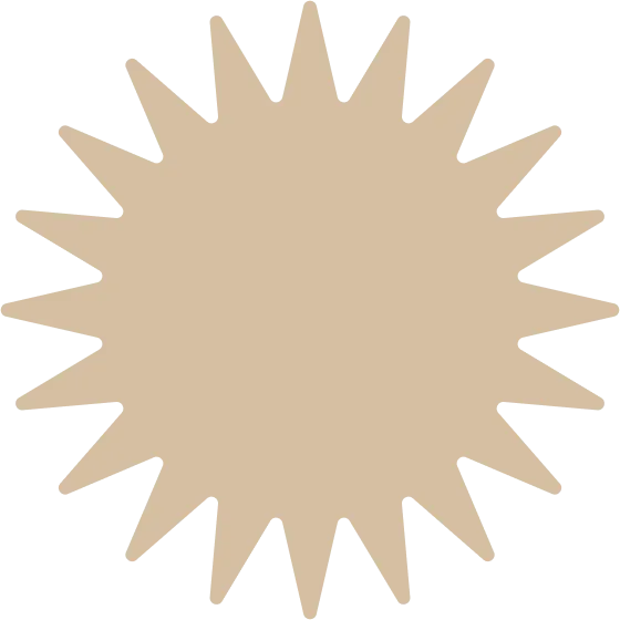 Illustration d'un motif en étoile beige